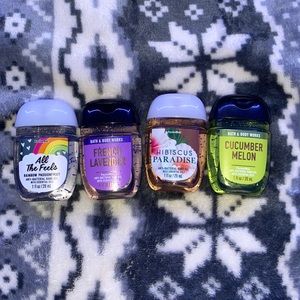 4 bath and body works hand sanitizers